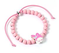 The Carat Shop Bracelet Hello Kitty perles roses avec breloque My Melody 21 cm G