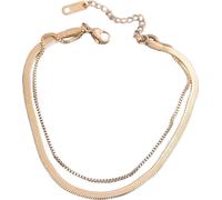 Bracelet de jambe en or lisse KP20681