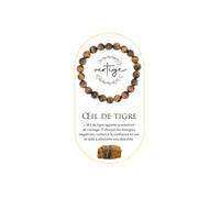 Bracelet de lithothérapie, Pierres 8mm Minérales, Source de bien être, Apporte AMBITION et CONFIANCE EN SOI, Bracelet Femme/Homme