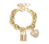 Bracelet de lustre de Mode Bracelet Réglable Punk Doré Simple Coeur Bracelet de Bijoux Femmes Bracelet Pulseira Feminina Lovely And Attractive