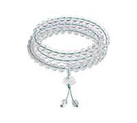 Bracelet de méditation, bracelet réglable avec perles de cristal transparentes, bijou de guérison pour l'équilibre émotionnel, accessoire de poignet apaisant pour l'énergie spirituelle, 16,5 à 21,6 cm