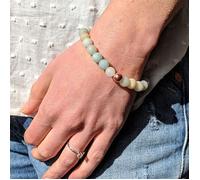 Bracelet de Méditation - SHOP-STORY - Amazonite - 18 cm - Pierre Naturelle - Homme/Femme
