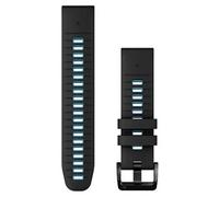 Garmin Quickfit® 22 Mm Silicone Strap Noir,Argenté Black / Cirrus Blue