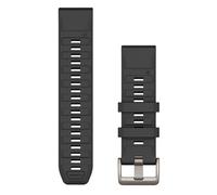 Garmin Bracelet de montre QuickFit® 22 – Silicone 22 mm Argenté/Graphite Mixte