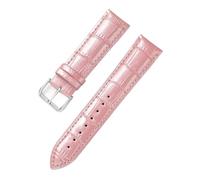 Bracelet de montre 12mm 14mm 16mm 18mm 20mm 22mm Bracelet en cuir hommes femmes bracelets en cuir, Rose, 12mm
