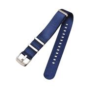 Bracelet de montre, 18 mm à 24 mm, bracelet de montre en nylon tissé doux for la peau for homme for montre analogique(Blue,22mm)