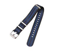 Bracelet de montre, 18 mm à 24 mm, bracelet de montre en nylon tissé doux for la peau for homme for montre analogique(Color 8,24mm)