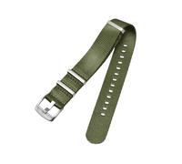 Bracelet de montre, 18 mm à 24 mm, bracelet de montre en nylon tissé doux for la peau for homme for montre analogique(Army Green,24mm)