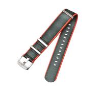 Bracelet de montre, 18 mm à 24 mm, bracelet de montre en nylon tissé doux for la peau for homme for montre analogique(Color 6,24mm)