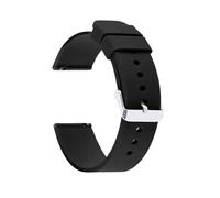 Bracelet de montre 18 mm avec fermoir Topsic for bracelet Galaxy 20/22 (accessoires)(Black,24mmSV)