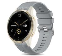 Bracelet de montre 18 mm pour Garmin Venu 2S/3S/4S/Vivoactive 4S/Vivomove 3S, bracelet de rechange en silicone respirant à libération rapide pour Forerunner 255S/255S Music/265S, 5.3" - 8.1" (135mm
