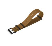 Bracelet de montre, 20/22 mm, bracelet de montre en nylon intégré, étanche et doux for la peau, remplacement for montre analogique(Brown Black,22mm)