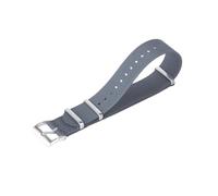 Bracelet de montre, 20/22 mm, bracelet de montre en nylon intégré, étanche et doux for la peau, remplacement for montre analogique(Gray Silver,22mm)