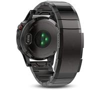 Bracelet de montre 20 mm, 22 mm, 26 mm, bracelet en acier inoxydable pour Garmin Fenix 5 5X 5S Classic Quick Install Metal Watch Bands Watch Straps Color : 22 mm, black, Acier allié Cuir, Non