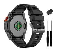 Bracelet de montre 22 mm compatible avec Garmin Fenix E/Fenix8 AMOLED 47 mm/Fenix 7/7 Pro/6/6 Pro/5/5 Plus, bracelet en silicone souple à ajustement rapide pour montre connectée Forerunner 965 955