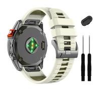 Bracelet de montre 22 mm compatible avec Garmin Fenix E/Fenix8 AMOLED 47 mm/Fenix 7/7 Pro/6/6 Pro/5/5 Plus, bracelet en silicone souple à ajustement rapide pour montre connectée Forerunner 965 955