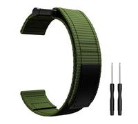 Bracelet de montre 22 mm pour Garmin Fenix 5/6/7 Forerunner Approach Nylon Green