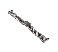 Bracelet De Montre 22mm, Maillons D'extrémité Incurvés Solides, Fermoir À Double Poussée Adapté For Seiko 5 SRPD53K1 SKX007(For Seiko SKX 007)