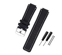 Bracelet de montre 24 * 16mm convient pour Timex T2N720 T2N721 TW2T76500 6300 6400 Série Nylon + Remplacement du cuir Bracelet de montre pour femmes hommes bracelet de montre