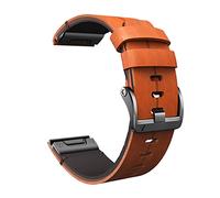 Bracelet de montre 26 mm de style officiel pour Garmin Fenix 5 5X Plus 6 6X Pro 3HR Mk2 D2 Bracelet en cuir véritable à libération rapide, 26mm Fenix 6X 6XPro, Standard, Standard