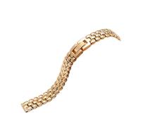 Bracelet de montre 6 8 10 12 14 mm bracelet de montre en acier inoxydable bracelet argenté doré bracelet de rechange pour cadran de taille chaîne de montre tendance pour femme (couleur du bracelet