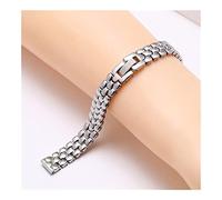 Bracelet de montre 6 8 10 12 14 mm bracelet de montre en acier inoxydable bracelet argenté doré bracelet de rechange pour cadran de taille chaîne de montre tendance pour femme (couleur du bracelet