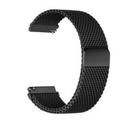 Bracelet de montre à boucle milanaise pour montres intelligentes Black 22 mm