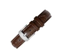 Bracelet de montre à dégagement rapide 14 mm compatible avec la nouvelle Garmin Lily2 en cuir véritable Lily 2 SmartWatch vache for femme(Brown-steel)