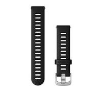 Bracelet de montre à dégagement rapide avec boucle argent Garmin 18 mm Noir 18 mm