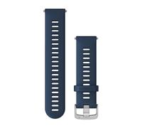 Garmin – Bracelet de montre Quick Release Forerunner 22 mm silicone Bleu Tidal Argent