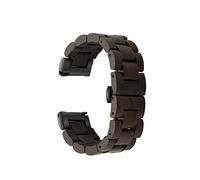 Bracelet de montre à dégagement rapide, bracelet de montre en bois naturel, choix de couleur et largeur de bracelet 18mm, 19mm, 20mm, 21mm, 22mm, 23mm ou 24mm (18mm, Brun)