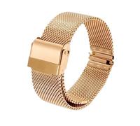 Bracelet de montre à dégagement rapide de 12 à 24 mm, en maille d'acier inoxydable, avec outils(Gold,22mm)