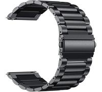 Bracelet de montre à dégagement rapide pour Samsung Galaxy Watch, bracelet en acier inoxydable avec double bouton-poussoir, bracelet en métal