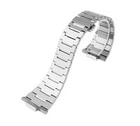 Bracelet de montre à dégagement rapide pour Tissot PRX, bracelet en acier inoxydable et fermoir papillon compatible avec Tissot PRX 40 mm Watch Series (argenté)