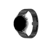 Bracelet de montre acier inoxydable Compatible avec Huawei GT 3 4 46mm Pro 42mm/Amazfit Balance/Samsung Galaxy S3 45mm(Black,For Width 22mm)