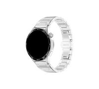 Bracelet de montre acier inoxydable Compatible avec Huawei GT 3 4 46mm Pro 42mm/Amazfit Balance/Samsung Galaxy S3 45mm(Silver,For Width 22mm)
