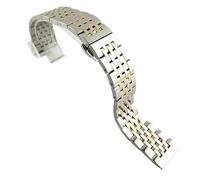 Bracelet de Montre Bracelet de montre en acier inoxydable pour Homme | Bracelet à fermoir papillon solide, 16mm, 18mm, 19mm, 20mm, 21mm, 22mm, 316L, accessoires