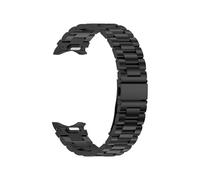 bracelet de montre, Bracelet en acier inoxydable à boucle plate trois billes et dégagement rapide, compatible avec la montre Watch6(Black,20mm)