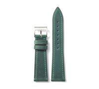 Bracelet de montre classique vintage - Bracelet de rechange à dégagement rapide de 18 à 22 mm avec fermeture sécurisée,Vert,18mm