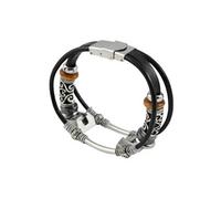 Bracelet de montre Compatible avec Fitbit Alta/Fitbit Alta HR, Cuir - Noir