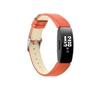Bracelet de montre Compatible avec Fitbit Inspire/Inspire HR, Cuir - Orange Orange G
