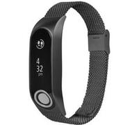 Bracelet de montre Compatible avec TomTom Touch, Acier inoxydable - Noir Noir G