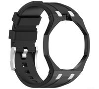 Bracelet de montre confortable en silicone pour modèles Swatch Plus Ap Royal Oak Longueur réglable Bracelet souple avec options de couleurs vives y compris noir, blanc, jaune, vert, rose, bleu pour un