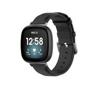 Bracelet de Montre Connectée Compatibles avec fitbit Versa 4/3/ Sense1/ Sense 2 , Montre Connectée Femme Homme en Cuir Sport Classiques Bracelets de Bande de Remplacement de Bracelet à Boucle