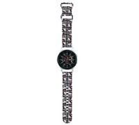Bracelet de montre connectée Hello Kitty en silicone noir 22 mm