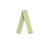 Bracelet de montre coros pace 4 22 mm nylon blanc jaune