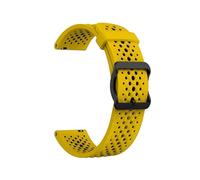 Bracelet de montre de 22 mm adapté au bracelet for SUUNTO 9 PEAK PRO DLC / 5 PEAK adapté au bracelet for SUUNTO RACE S/OCEAN/VERTICAL en silicone sport respirant(Yellow)
