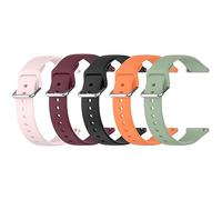 Bracelet de montre de 24 mm compatible avec Ticwatch Pro5/iTOUCH AIR3/Fossil Q/Nate Smart Watch Bracelet de rechange en silicone souple pour homme et femme, Silicone, Sans pierre précieuse
