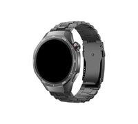 Bracelet de montre de luxe en titane for homme 22mm Compatible avec Huawei Watch GT 5 4 3 Pro 46mm/Ultimate(Black,For Huawei Ultimate)