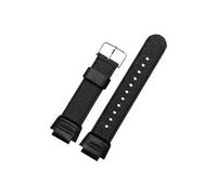 Bracelet de montre de Nylon 16mm Compatible avec Casio G-SHOCK DW-9052 9050 9051 6900/DW9000 G-300 301 304 G306 314 315(Black-steel)